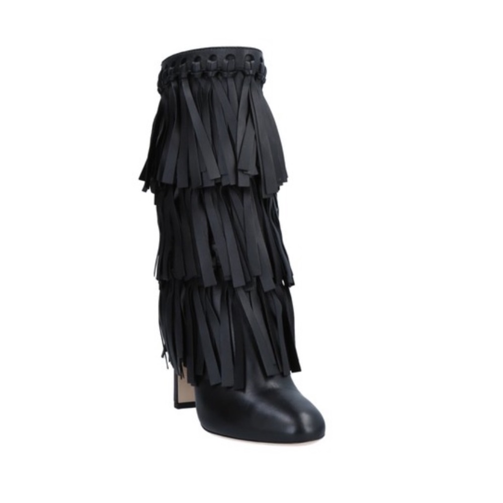 JIMMY CHOO*Black Fringe Boots EU 35.5 $2380 - Picture 3 of 8